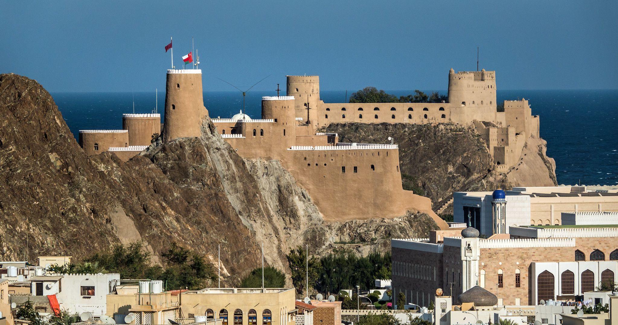 <h3>AL JALALI AND AL MIRANI FORTS</h3>Al Jalali and Al Mirani Forts are historic landmarks overlooking the Gulf of Oman in Muscat, Oman. These forts date back to the 16th century and were originally constructed by the Portuguese during their occupation of Oman. They served as defensive structures guarding the entrance to Muscat's harbor and protecting the city from maritime invasions. Today, both forts are well-preserved and offer panoramic views of the surrounding area, including the Old Town of Muscat and the sea. While Al Jalali Fort is not open to the public, Al Mirani Fort occasionally hosts cultural events and exhibitions, providing insights into Oman's maritime history and strategic importance throughout the centuries. These forts stand as enduring symbols of Muscat's historical resilience and architectural heritage.